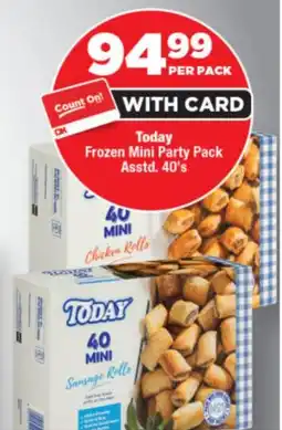 OK Foods Today Frozen Mini Party Pack Asstd. offer