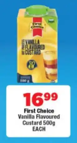 OK Foods First Choice Vanilla Flavoured Custard offer