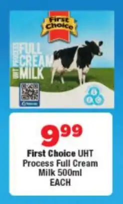 OK Foods First Choice UHT Process Full Cream Milk offer