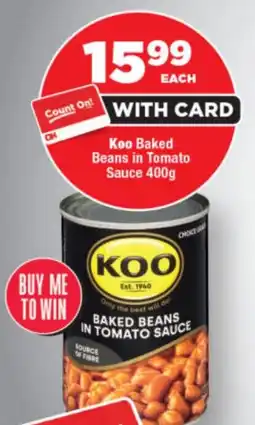 OK Foods Koo Baked Beans in Tomato Sauce offer