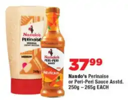 OK Foods Nando's Perinaise or Peri-Peri Sauce Asstd. offer