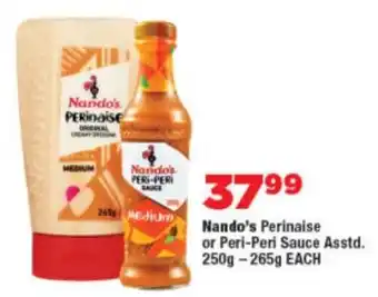 OK Foods Nando's Perinaise or Peri-Peri Sauce Asstd. offer