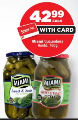 OK Foods Miami Cucumbers Asstd. offer