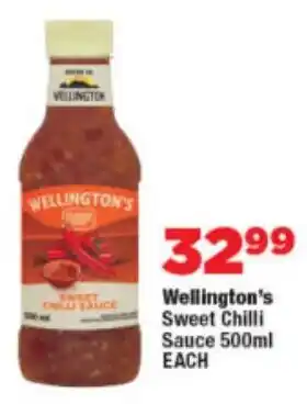 OK Foods Wellington's Sweet Chilli Sauce offer