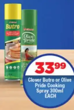 OK Foods Clover Butro or Olive Pride Cooking Spray offer