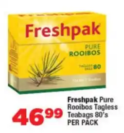 OK Foods Freshpak Pure Rooibos Tagless Teabags offer