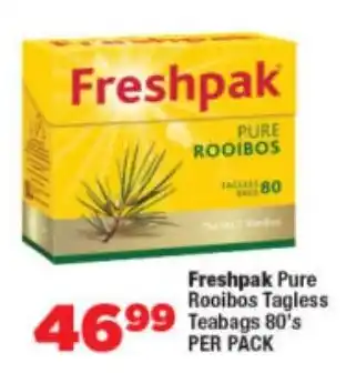 OK Foods Freshpak Pure Rooibos Tagless Teabags offer