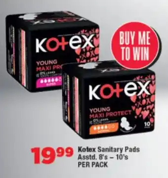 OK Foods Kotex Sanitary Pads offer