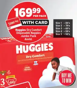OK Foods Huggies Dry Comfort Disposable Nappies Jumbo Pack Asstd. offer
