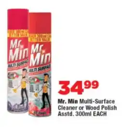 OK Foods Mr. Min Multi-Surface Cleaner or Wood Polish Asstd. offer