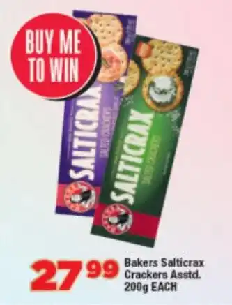 OK Foods Bakers Salticrax Crackers Asstd. offer