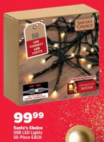 OK Foods Santa's Choice USB LED Lights offer