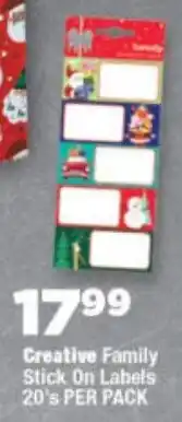 OK Foods Creative Family Stick On Labels offer