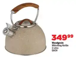 OK Foods Woodgrain Whistling Kettle offer