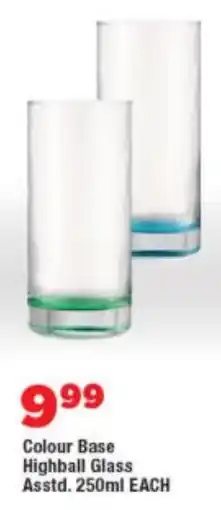 OK Foods Colour Base Highball Glass Asstd. offer