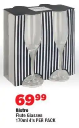 OK Foods Bistro Flute Glasses offer