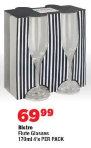 OK Foods Bistro Flute Glasses offer