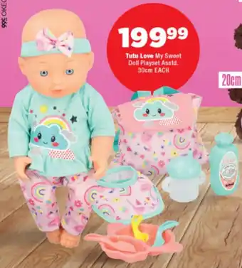 OK Foods Tutu Love My Sweet Doll Playset Asstd. offer