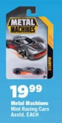OK Foods Metal Machines Mini Racing Cars Asstd. offer