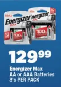 OK Foods Energizer Max AA or AAA Batteries offer