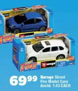 OK Foods Burago Street Fire Model Cars Asstd. 1:43 offer