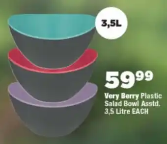 OK Foods Very Berry Plastic Salad Bowl Asstd. offer