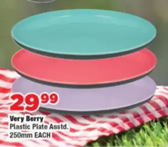 OK Foods Very Berry Plastic Plate Asstd., offer