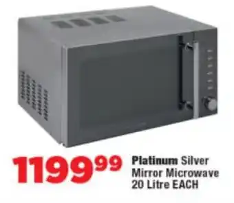 OK Foods Platinum Silver Mirror Microwave offer