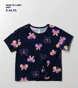 Ackermans Front tie t-shirt navy offer