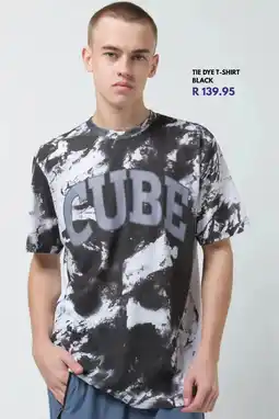 Ackermans Tie dye t-shirt black offer
