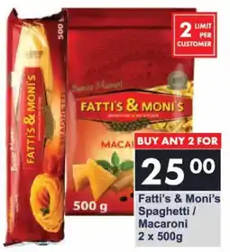 President Hyper Fatti's & Moni's Spaghetti/ Macaroni offer