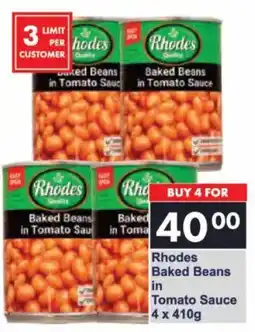 President Hyper Rhodes Baked Beans in Tomato Sauce offer