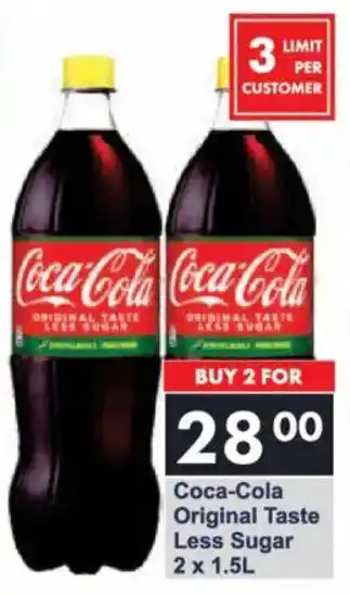 President Hyper Coca-Cola Original Taste Less Sugar offer