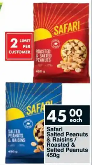 President Hyper Safari Salted Peanuts & Raisins/ Roasted & Salted Peanuts offer