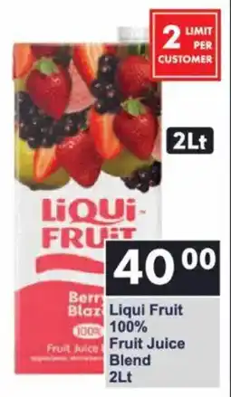 President Hyper Liqui Fruit 100% Fruit Juice Blend offer