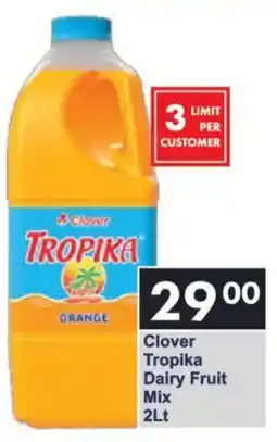 President Hyper Clover Tropika Dairy Fruit Mix offer