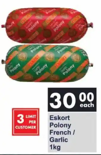 President Hyper Eskort Polony French/ Garlic offer