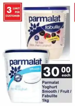 President Hyper Parmalat Yoghurt Smooth/ Fruit/ Fabulite offer