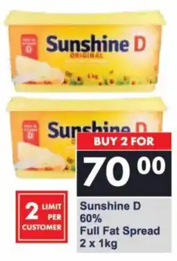 President Hyper Sunshine D 60% Full Fat Spread offer