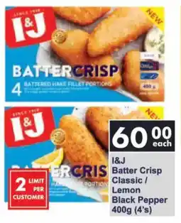 President Hyper I&J Batter Crisp Classic/ Lemon Black Pepper offer