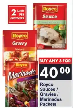 President Hyper Royco Sauces/ Gravies/ Marinades Packets offer