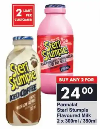 President Hyper Parmalat Steri Stumpie Flavoured Milk offer