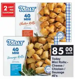 President Hyper Today Mini Rolls Cheese/ Chicken/ Sausage offer