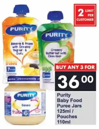 President Hyper Purity Baby Food Puree Jars/ Pouches offer