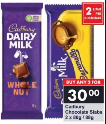 President Hyper Cadbury Chocolate Slabs offer