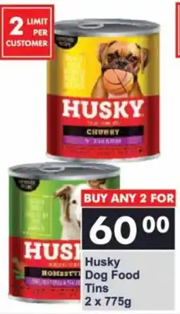 President Hyper Husky Dog Food Tins offer