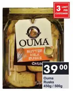 President Hyper Ouma Rusks offer