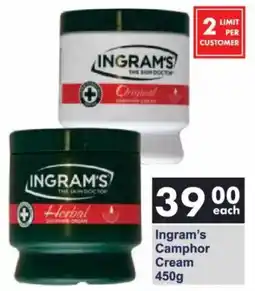 President Hyper Ingram's Camphor Cream offer