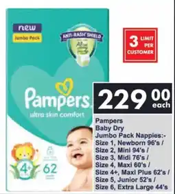 President Hyper Pampers Baby Dry Jumbo Pack Nappies offer