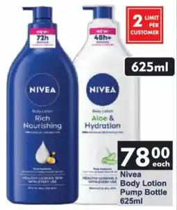 President Hyper Nivea Body Lotion Pump Bottle offer